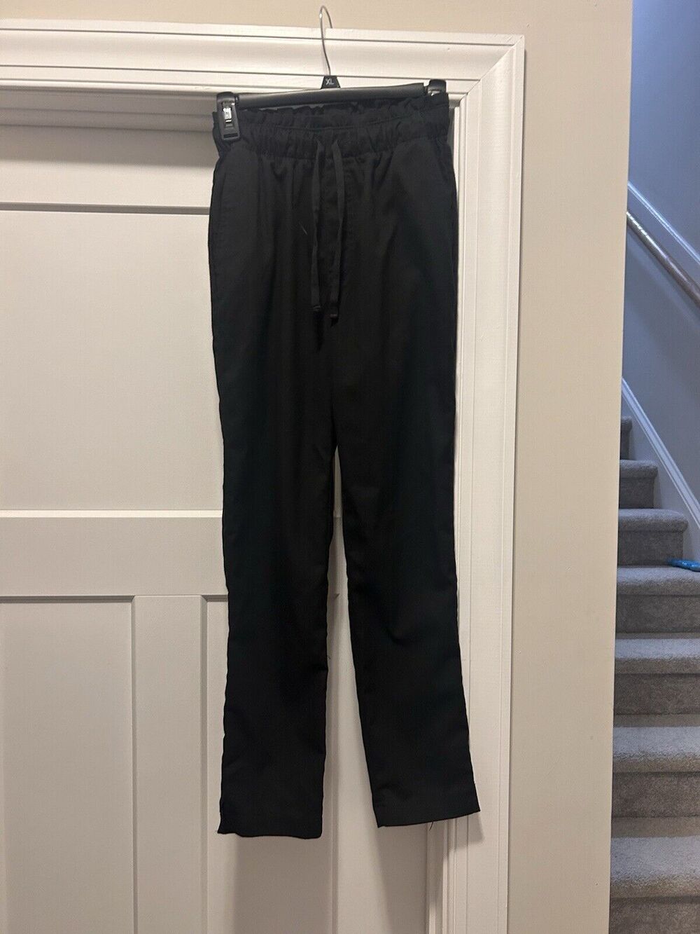 Abercrombie & Fitch Women’s Black Size XXS Linen Blend High-Rise Wide Leg Pants